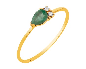 9 K Yellow Gold Ring with Emerald></noscript>
                    </a>
                </div>
                <div class=