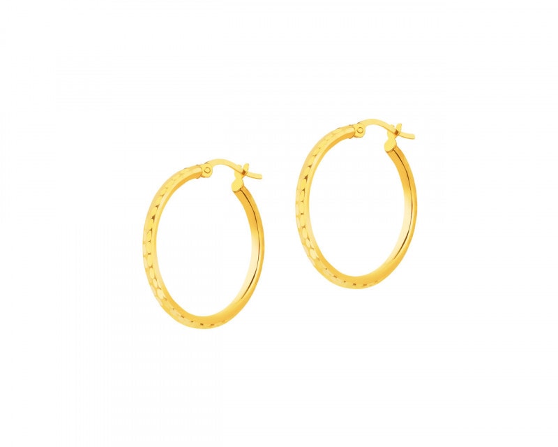 8 K Yellow Gold Earrings