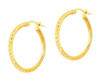 8 K Yellow Gold Earrings