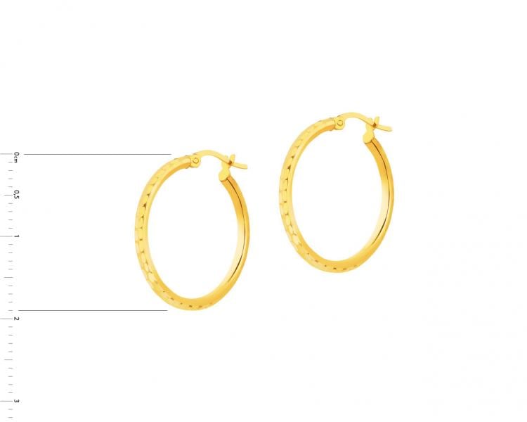 8 K Yellow Gold Earrings