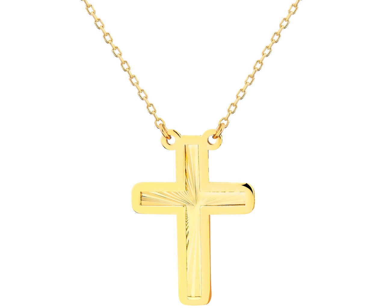 9 K Yellow Gold Necklace 