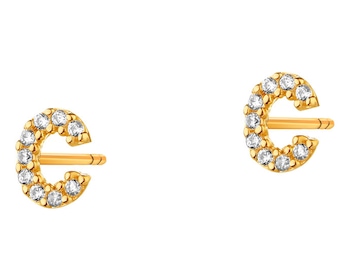 18 K Yellow Gold Earrings with Cubic Zirconia></noscript>
                    </a>
                </div>
                <div class=