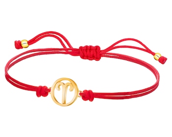 Bracelet with elements of yellow gold - Aries