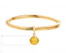Gold-Plated Bronze Bracelet with Murano Glass