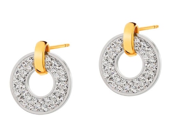 Stainless Steel Earrings with Crystal></noscript>
                    </a>
                </div>
                <div class=