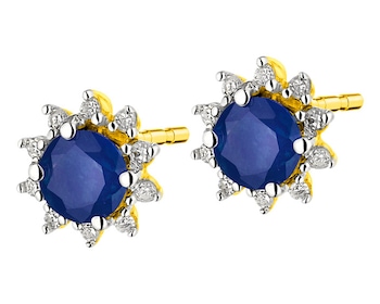 9 K Rhodium-Plated Yellow Gold Earrings with Diamonds 0,05 ct - fineness 9 K></noscript>
                    </a>
                </div>
                <div class=