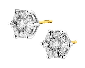 Yellow and white gold brilliant cut diamond earrings 0,51 ct - fineness 585></noscript>
                    </a>
                </div>
                <div class=