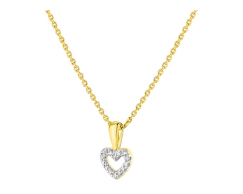 Colgante de oro amarillo con diamantes - corazón></noscript>
                    </a>
                </div>
                <div class=