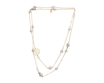 Gold plated brass necklace with howlite and glass - rosette></noscript>
                    </a>
                </div>
                <div class=