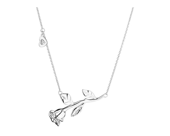 585 Rhodium-Plated White Gold Necklace with Diamond></noscript>
                    </a>
                </div>
                <div class=