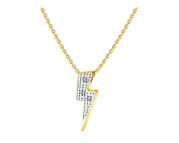 Collar de oro amarillo con diamantes - relámpago></noscript>
                    </a>
                </div>
                <div class=