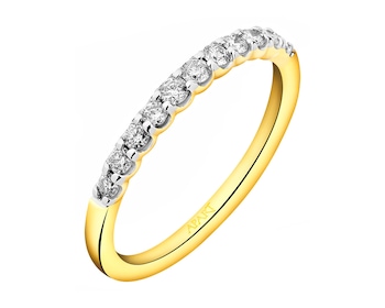Yellow gold ring with brilliant cut diamonds 0,23 ct - fineness 14 K></noscript>
                    </a>
                </div>
                <div class=