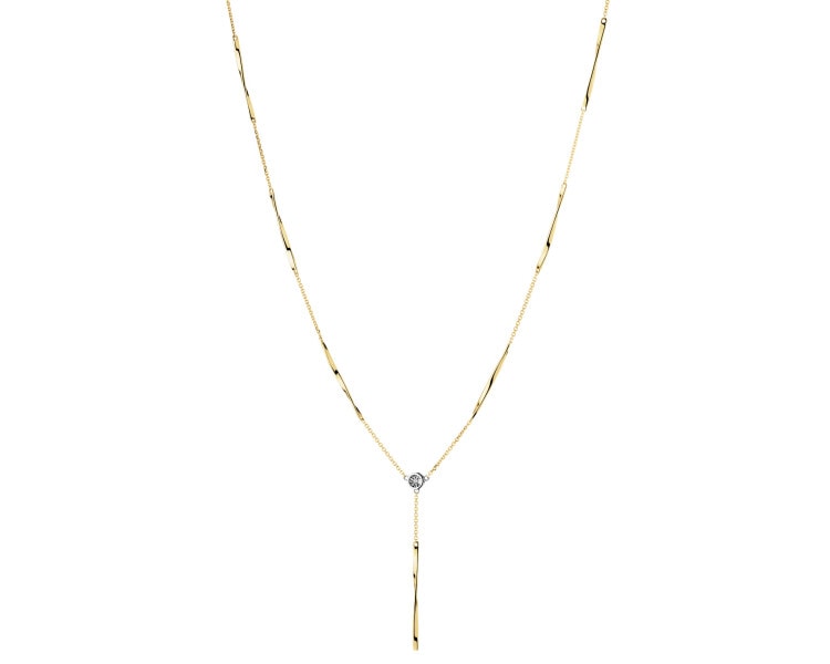 585  Necklace with Diamond - 0,005 ct - fineness 585