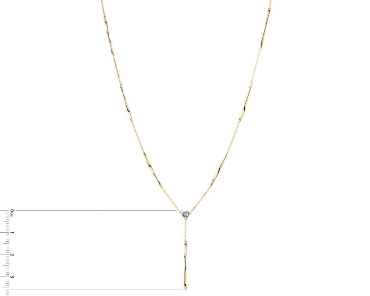 585  Necklace with Diamond - 0,005 ct - fineness 585