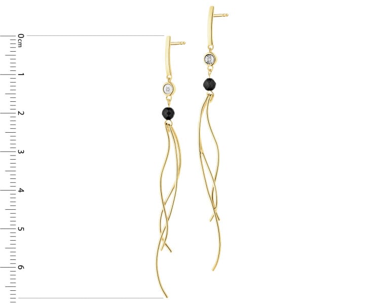 375  Dangling Earring  - fineness 375