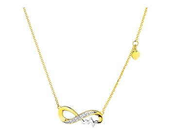 Collar de oro amarillo con diamantes - infinito></noscript>
                    </a>
                </div>
                <div class=