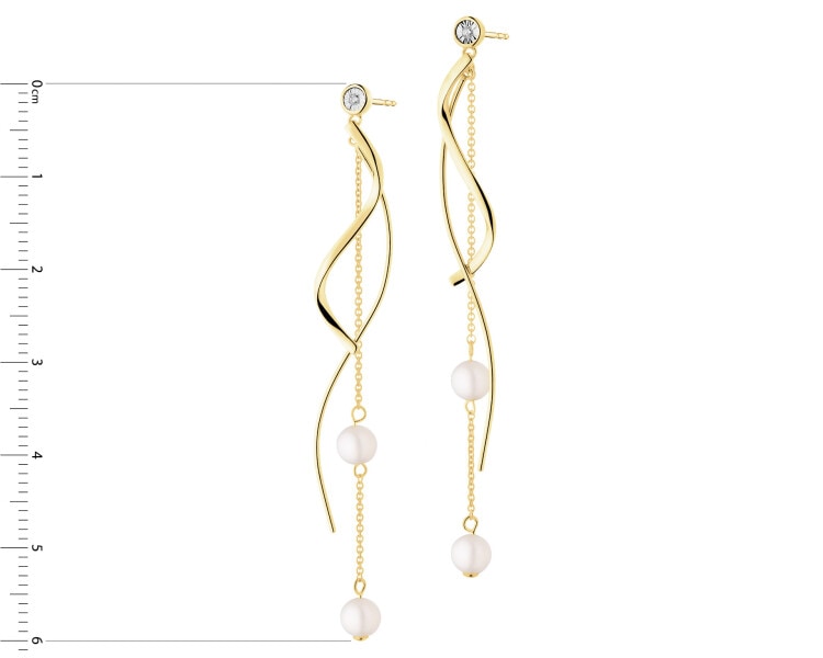 375  Dangling Earring  - fineness 375