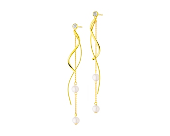 Pendientes de oro amarillo y blanco con brillantes y perlas></noscript>
                    </a>
                </div>
                <div class=