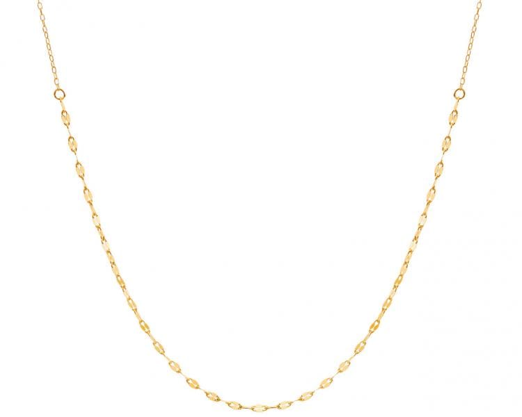 Golden necklace, anchor chain
