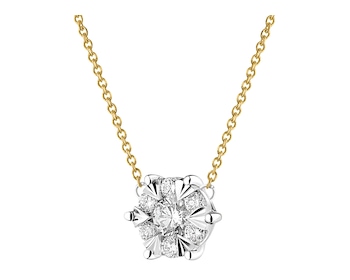 585  Necklace  - 0,25 ct - fineness 585