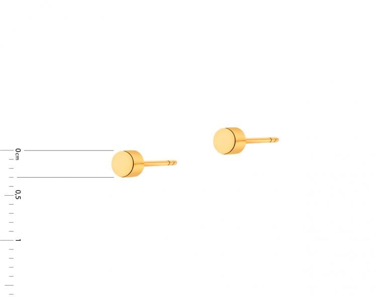Gold plated silver earrings - circles