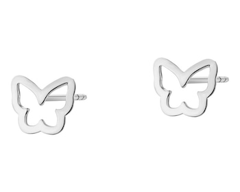 Silver earrings - butterflies