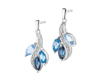 375 Rhodium-Plated White Gold Earrings with Diamonds></noscript>
                    </a>
                </div>
                <div class=