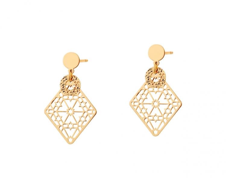 Gold plated silver earrings