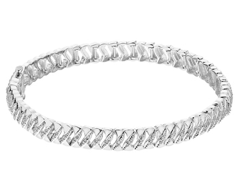 White gold diamond bracelet 0,50 ct - fineness 14 K