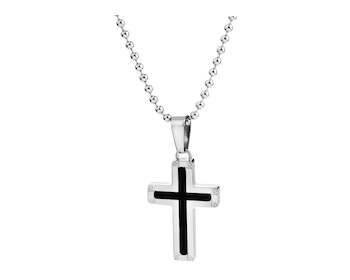 Stainless steel necklace - cross