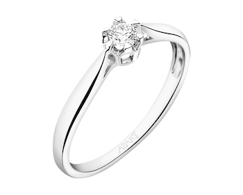 585 Rhodium-Plated White Gold Ring with Diamond></noscript>
                    </a>
                </div>
                <div class=