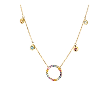 9 K Rhodium-Plated Yellow Gold Necklace with Diamond 0,004 ct - fineness 9 K></noscript>
                    </a>
                </div>
                <div class=