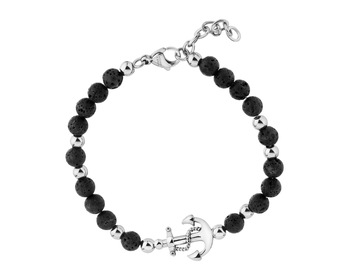 Stainless Steel Bracelet with Volcanic Rock></noscript>
                    </a>
                </div>
                <div class=