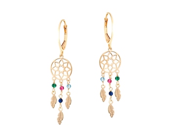 Gold-Plated Silver Earrings with Glass></noscript>
                    </a>
                </div>
                <div class=