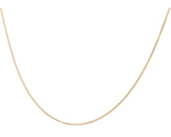 Gold-Plated Silver Neck Chain with Cubic Zirconia