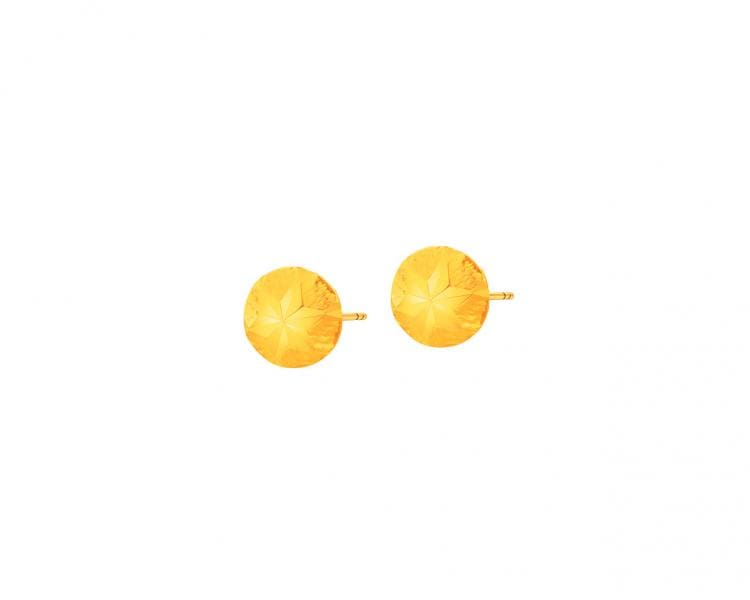 Yellow gold earrings 