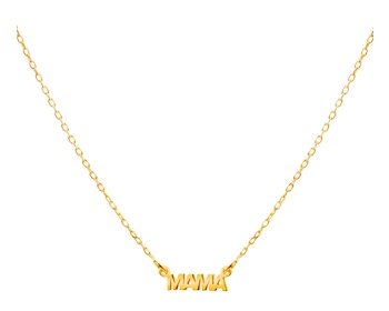 Gold plated silver necklace - mum