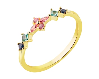 Gold-Plated Silver Ring with Cubic Zirconia></noscript>
                    </a>
                </div>
                <div class=