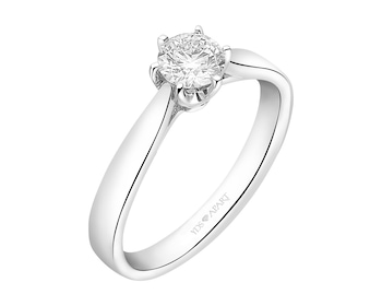 750 Rhodium-Plated White Gold Ring with Diamond 0,50 ct - fineness 18 K></noscript>
                    </a>
                </div>
                <div class=