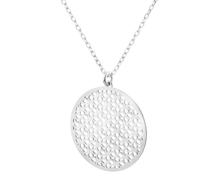 Stříbrný náhrdelník - rozeta