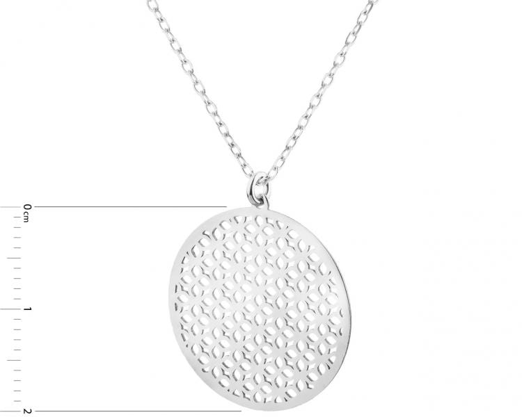 Stříbrný náhrdelník - rozeta