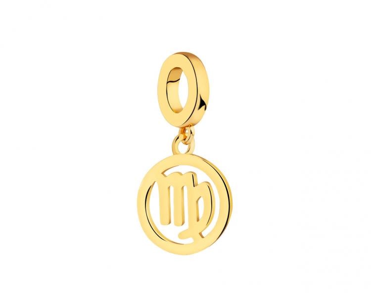 Gold plated silver pendant Beads - Virgo
