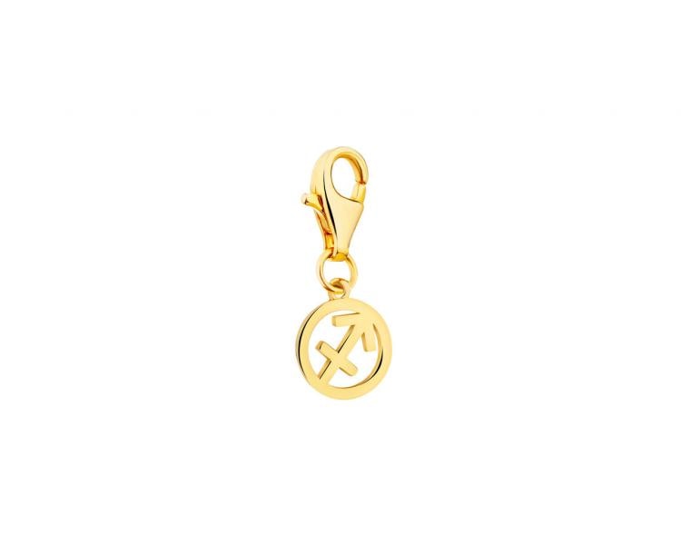Gold plated silver pendant Charms - Sagittarius