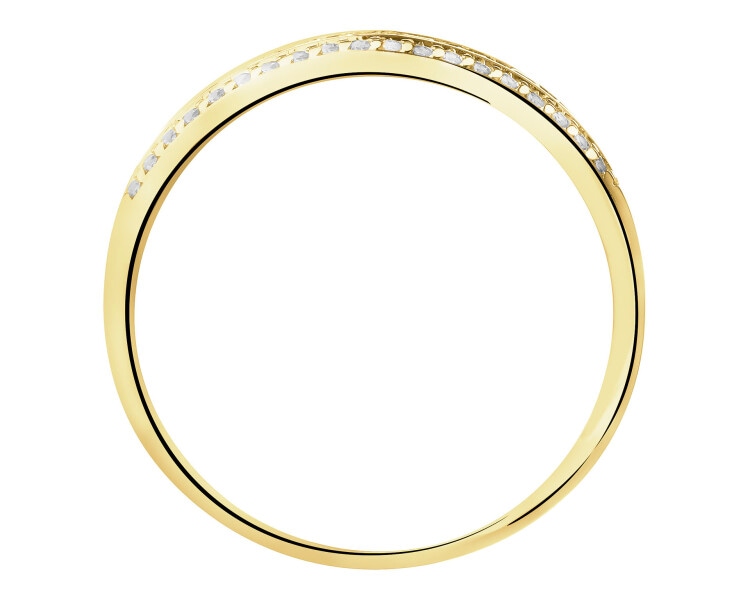 8 K Yellow Gold Ring with Synthetic Ruby