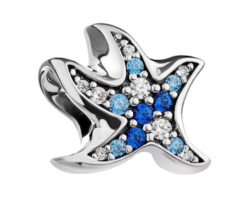 Stříbrný přívěsek Beads se zirkony - hvězdice