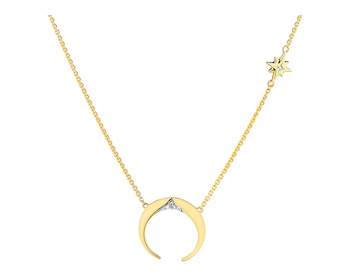 9 K Rhodium-Plated Yellow Gold Necklace with Diamonds 0,01 ct - fineness 9 K></noscript>
                    </a>
                </div>
                <div class=