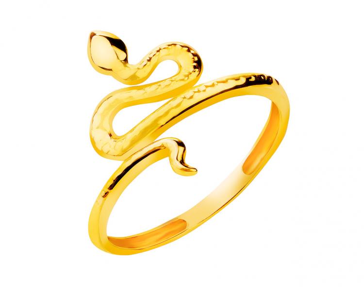 Złoty pierścionek - wąż