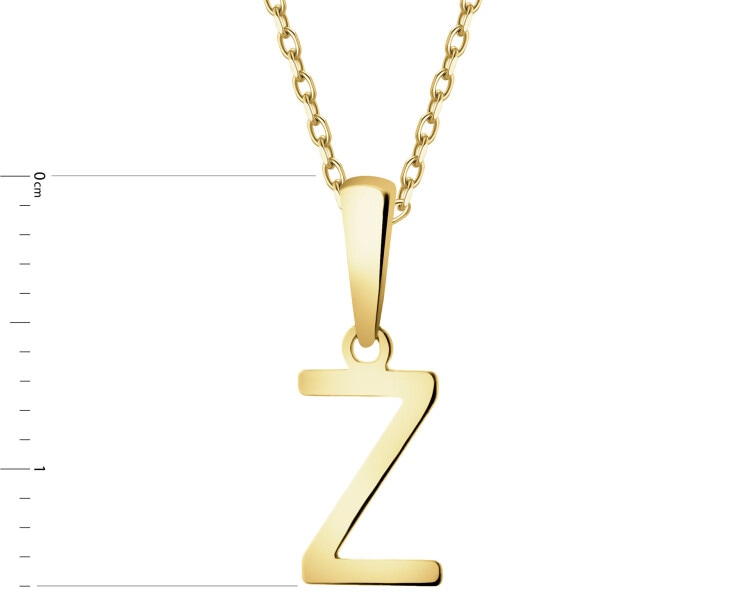 Złota zawieszka - litera Z