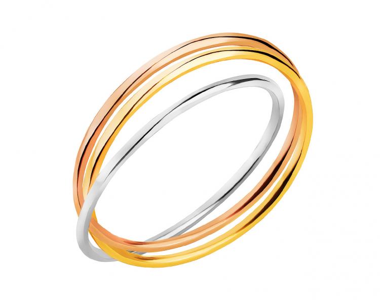8 K Yellow Gold, White Gold, Pink Gold Ring
