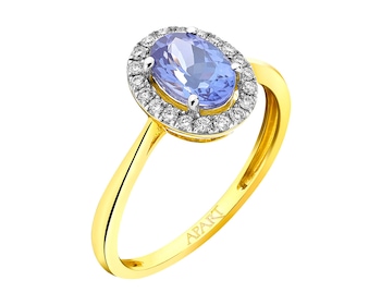14 K Rhodium-Plated Yellow Gold Ring with Diamonds 0,12 ct - fineness 14 K></noscript>
                    </a>
                </div>
                <div class=